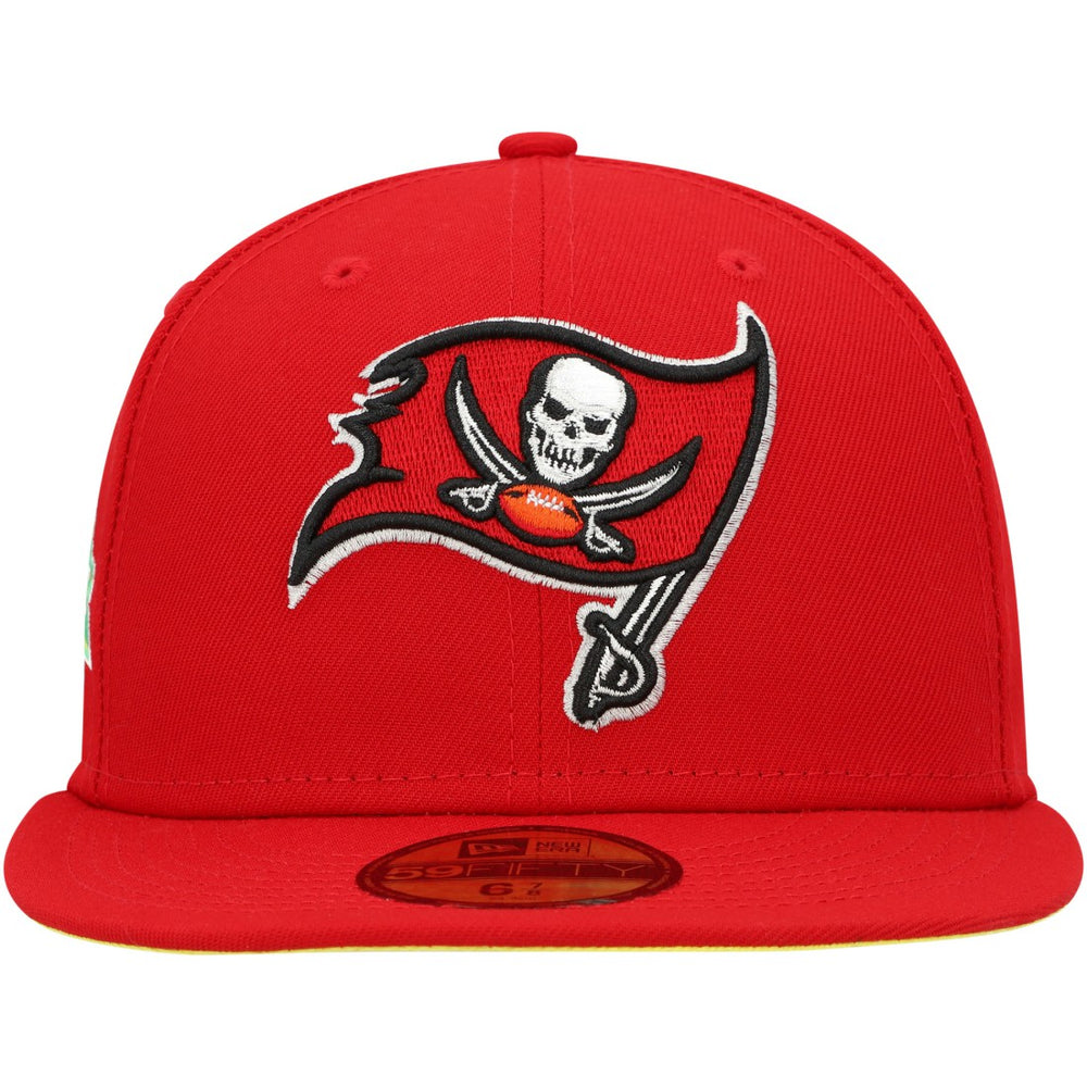 Tampa Bay Buccaneers New Era Super Bowl XXXVII Citrus Pop 59FIFTY Fitted Hat - Scarlet Hats
