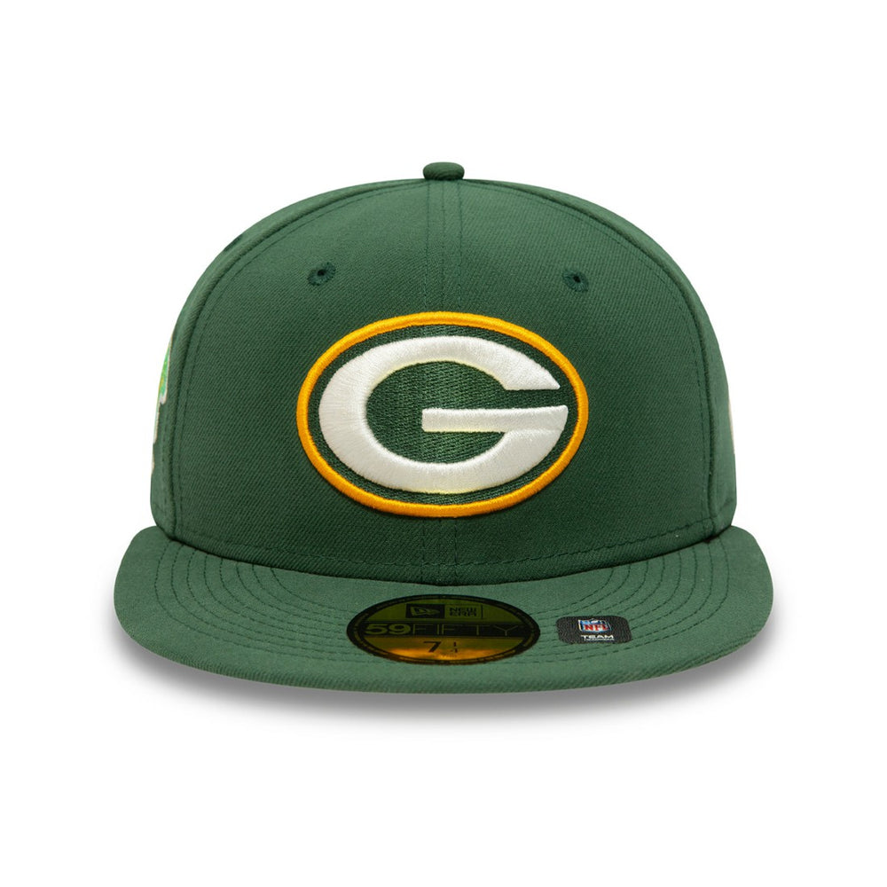 Green Bay Packers New Era Super Bowl XXXI Citrus Pop 59FIFTY Fitted Hat - Green Hats
