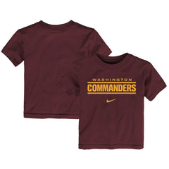 Washington Commanders Preschool Wordmark T-Shirt - Burgundy T-shirts
