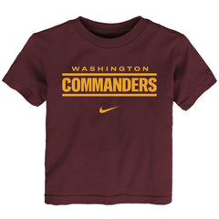 Washington Commanders Preschool Wordmark T-Shirt - Burgundy T-shirts