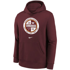Washington Commanders Youth Alternate Logo Pullover Hoodie - Burgundy Hoodies