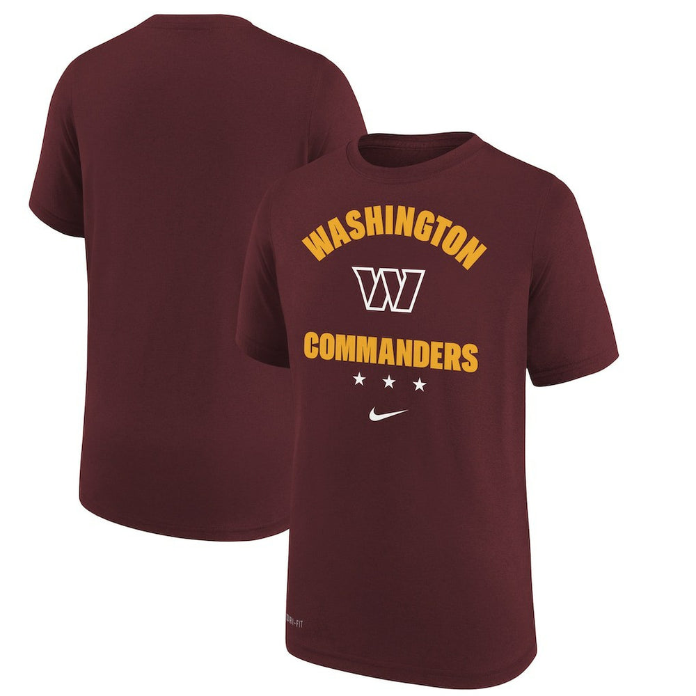 Washington Commanders Youth Team Athletic Performance T-Shirt - Burgundy T-shirts