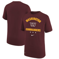 Washington Commanders Youth Team Athletic Performance T-Shirt - Burgundy T-shirts