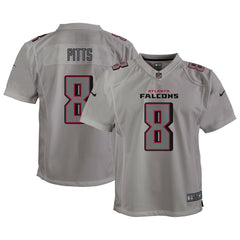 Kyle Pitts Atlanta Falcons Youth Atmosphere Game Jersey - Gray Jerseys