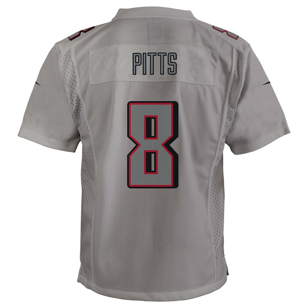 Kyle Pitts Atlanta Falcons Youth Atmosphere Game Jersey - Gray Jerseys