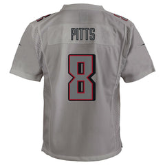 Kyle Pitts Atlanta Falcons Youth Atmosphere Game Jersey - Gray Jerseys