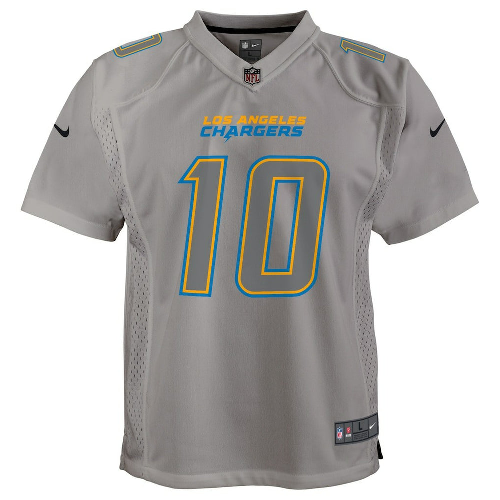 Justin Herbert Los Angeles Chargers Youth Atmosphere Game Jersey - Gray Jerseys