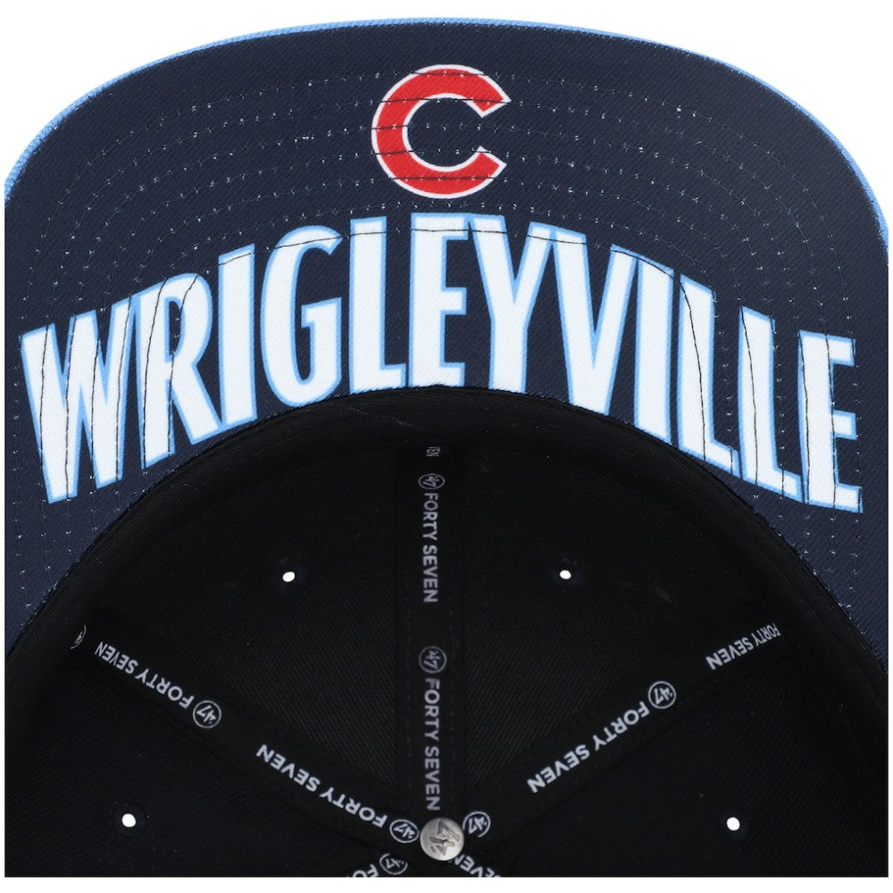 Chicago Cubs '47 2021 City Connect Captain Snapback Hat - Navy Hats