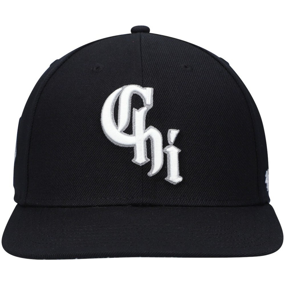 Chicago White Sox '47 2021 City Connect Captain Snapback Hat - Black Hats