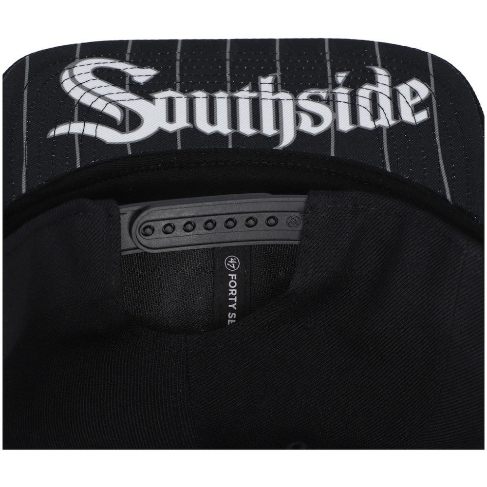Chicago White Sox '47 2021 City Connect Captain Snapback Hat - Black Hats