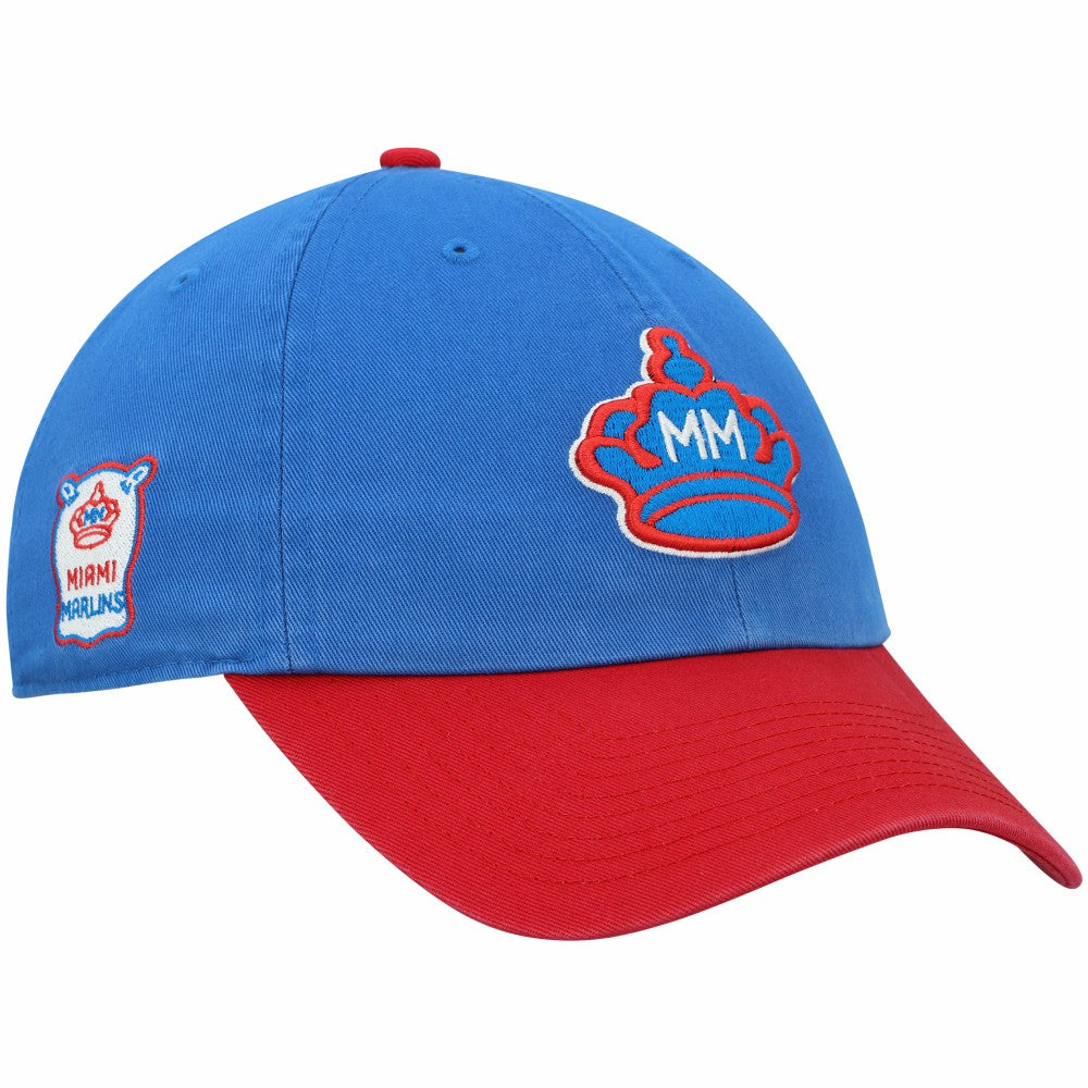 Miami Marlins '47 City Connect Clean Up Adjustable Hat - Blue Hats