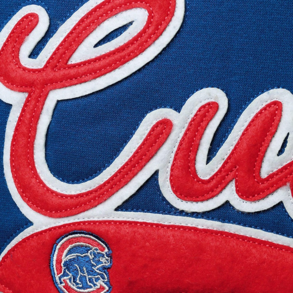 Chicago Cubs Soft as a Grape Women's Plus Size Side Split Pullover Hoodie - Royal Hoodies