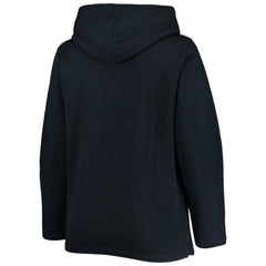 New York Yankees Soft as a Grape Women's Plus Size Side Split Pullover Hoodie - Navy Hoodies