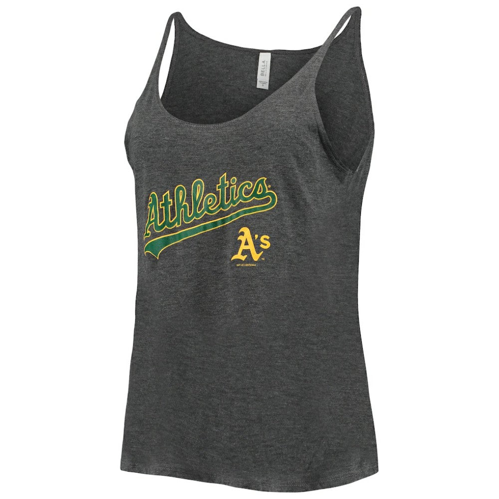 Athletics Soft as a Grape Women's Slouchy Tank Top - Heathered Charcoal Tanks