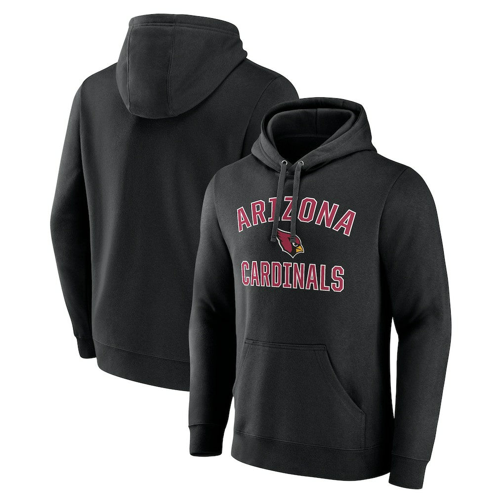 Arizona Cardinals Victory Arch Team Fitted Pullover Hoodie - Black Hoodies