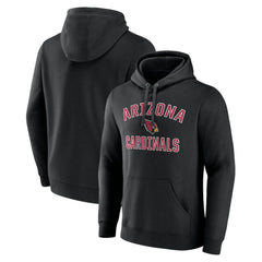 Arizona Cardinals Victory Arch Team Fitted Pullover Hoodie - Black Hoodies