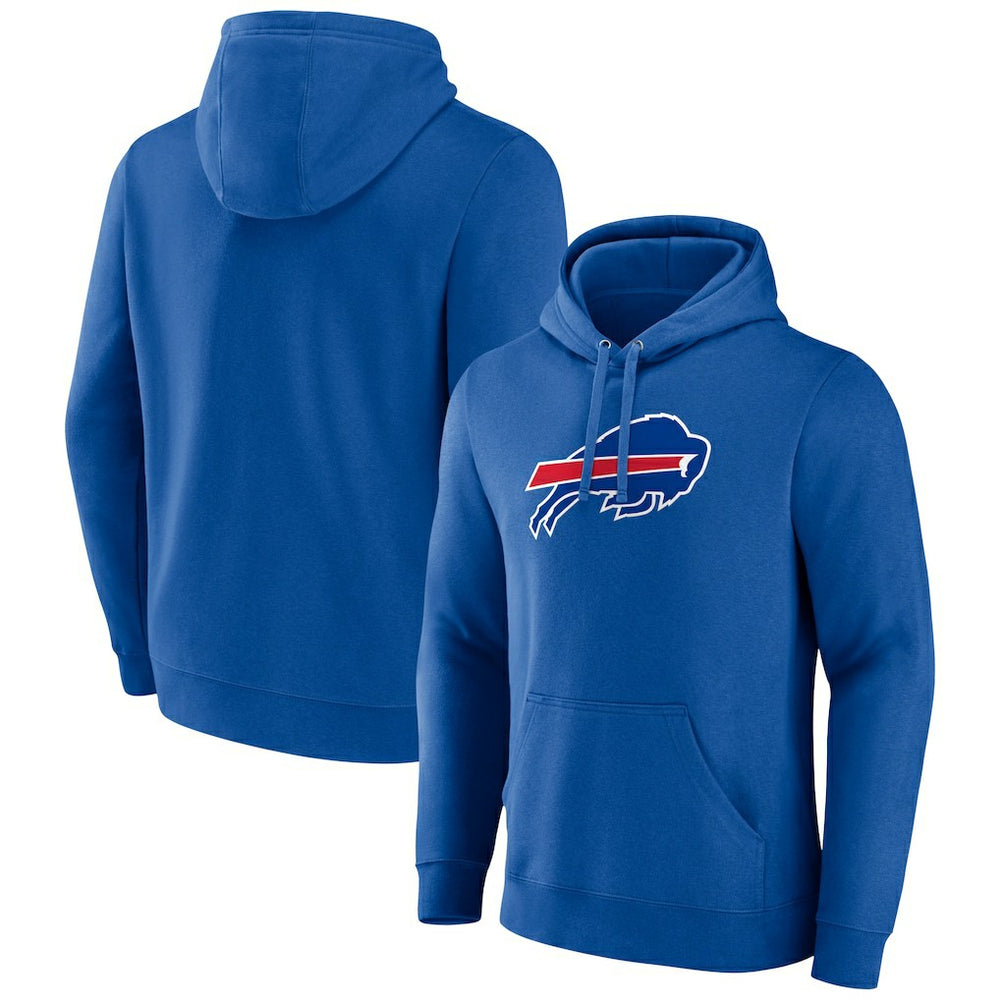 Buffalo Bills Primary Logo Fitted Pullover Hoodie - Royal Hoodies