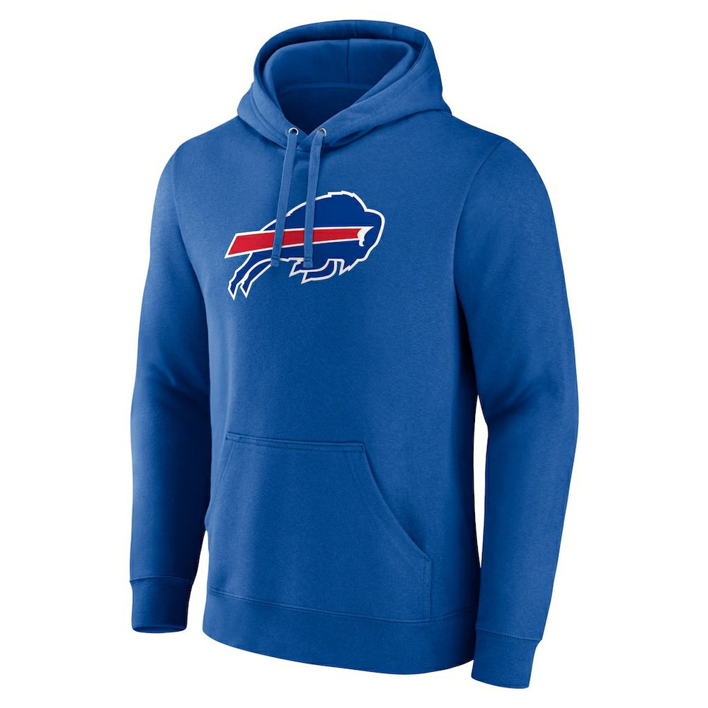 Buffalo Bills Primary Logo Fitted Pullover Hoodie - Royal Hoodies