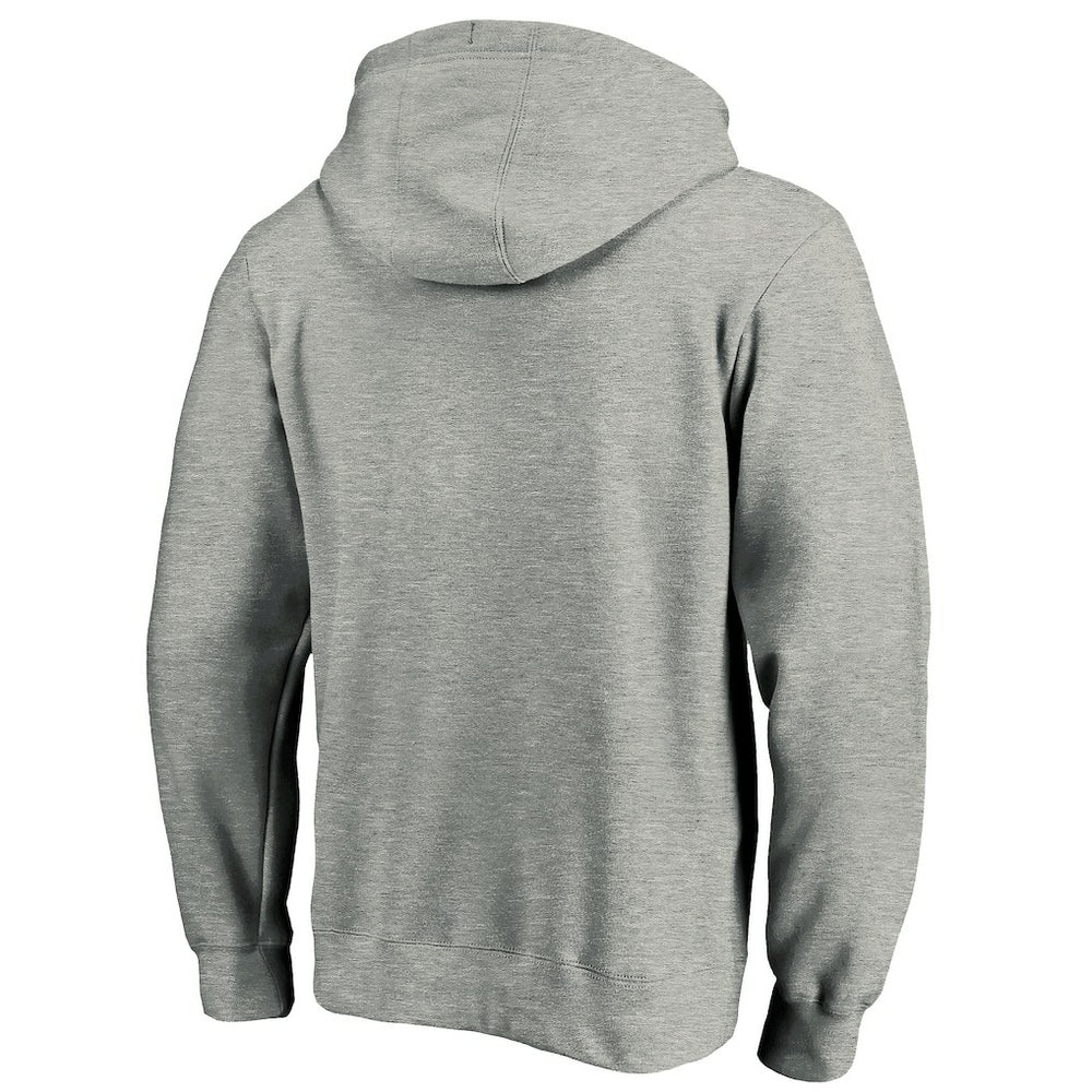 Las Vegas Raiders Primary Logo Fitted Pullover Hoodie - Heather Gray Hoodies
