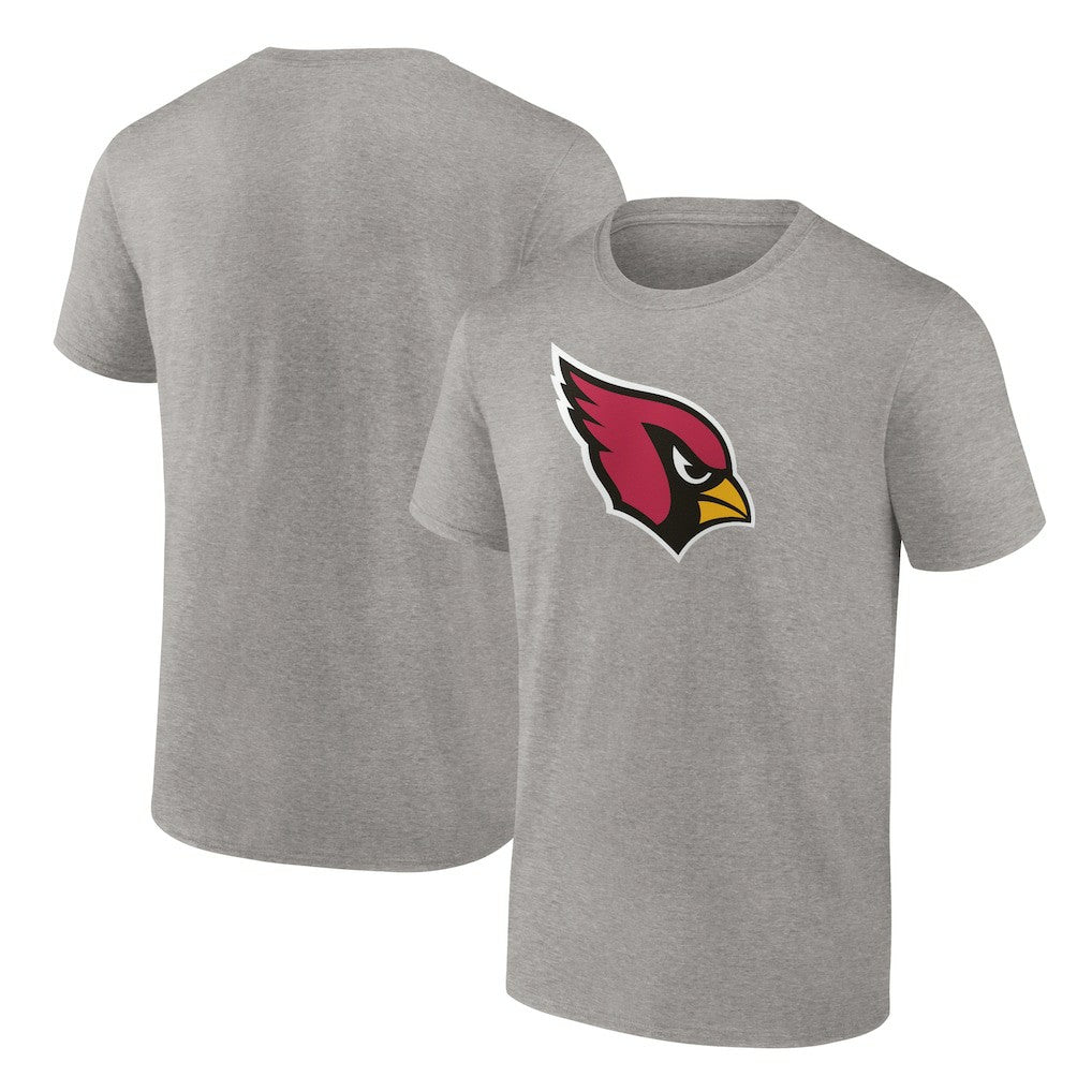 Arizona Cardinals Primary Logo T-Shirt - Heather Gray T-shirts