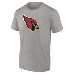 Arizona Cardinals Primary Logo T-Shirt - Heather Gray T-shirts