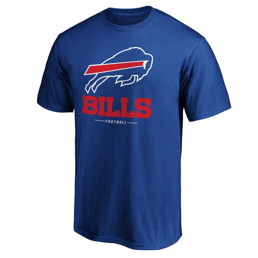 Buffalo Bills Team Lockup T-Shirt - Royal T-shirts