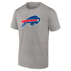 Buffalo Bills Primary Logo T-Shirt - Heather Gray T-shirts