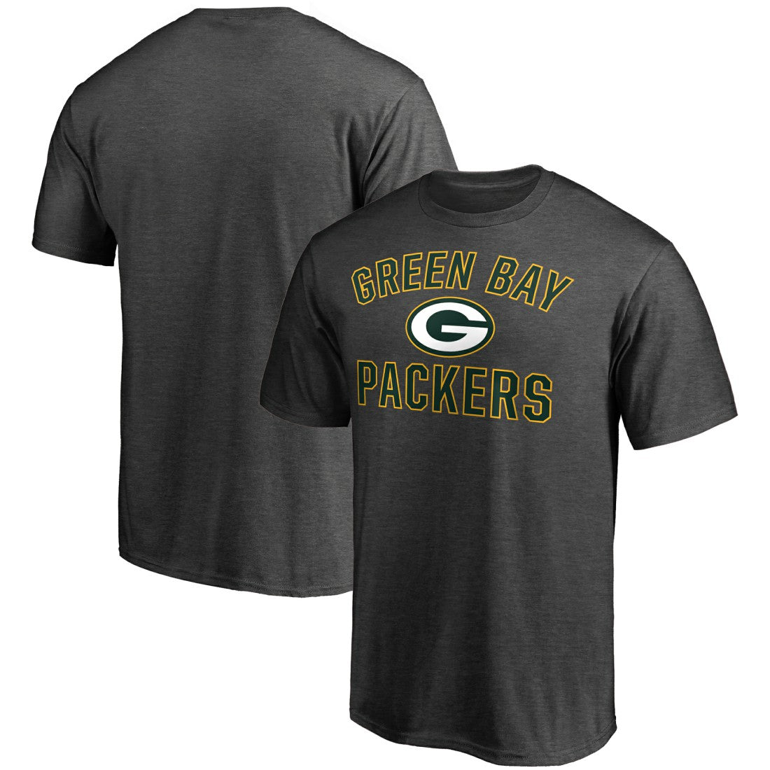Green Bay Packers Victory Arch T-Shirt - Heather Charcoal T-shirts