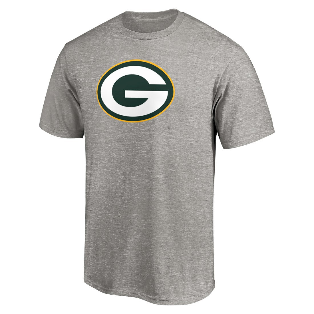 Green Bay Packers Primary Logo T-Shirt - Heather Gray T-shirts