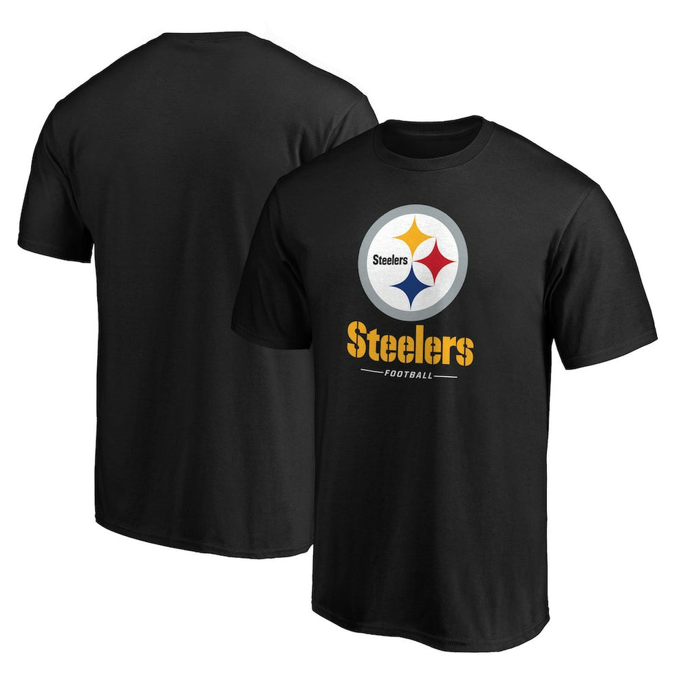 Pittsburgh Steelers Team Lockup T-Shirt - Black T-shirts