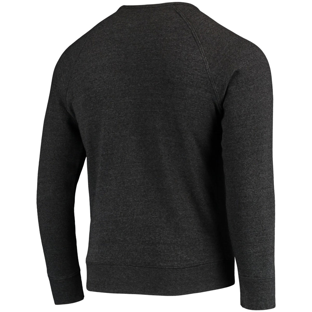 Phoenix Suns Sportiqe Harmon Raglan Tri-Blend Pullover Sweatshirt Heathered Black