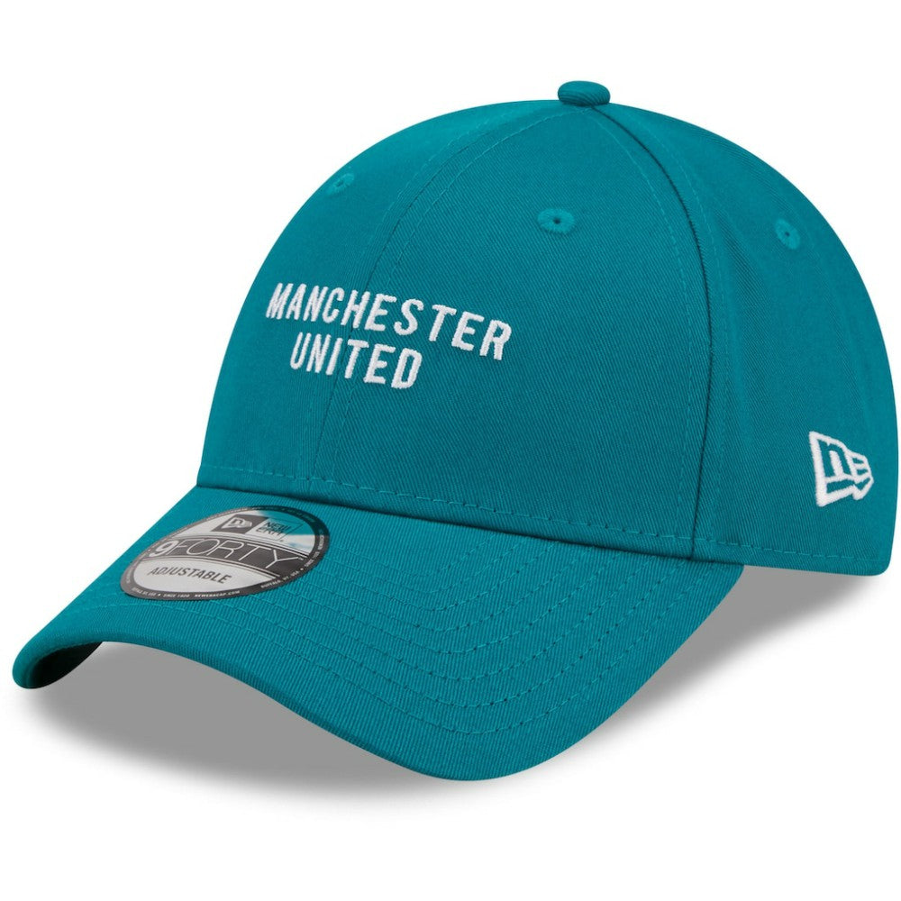 Manchester United New Era Seasonal 9FORTY Adjustable Hat Turquoise - New Era for sale