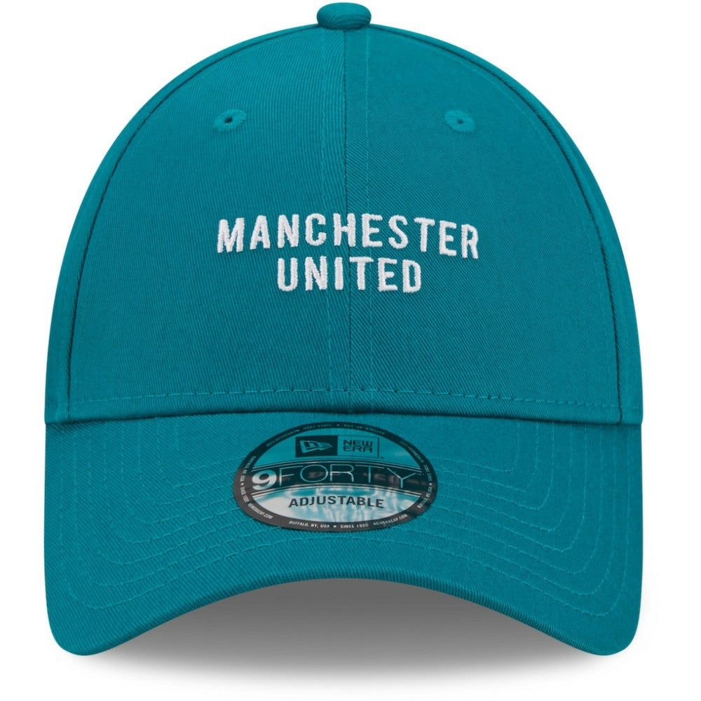 Manchester United New Era Seasonal 9FORTY Adjustable Hat Turquoise - New Era for sale