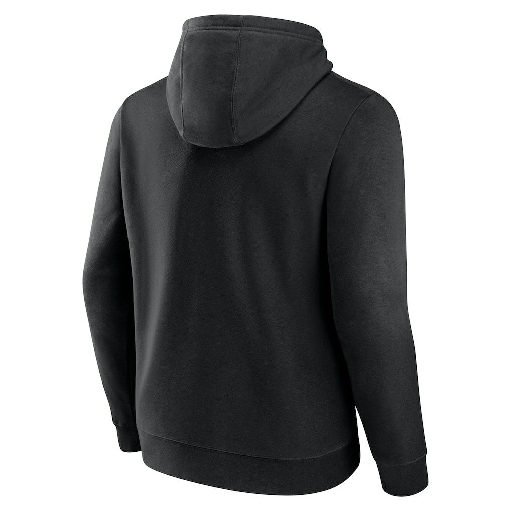 Arizona Cardinals Fade Out Fitted Pullover Hoodie - Black Hoodies