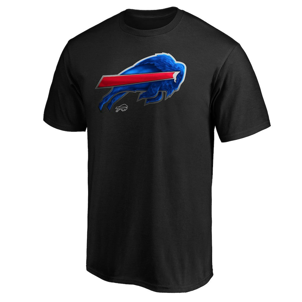 Buffalo Bills Midnight Mascot Team Logo T-Shirt - Black T-shirts