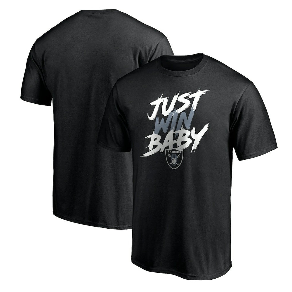 Las Vegas Raiders Just Win T-Shirt - Black T-shirts