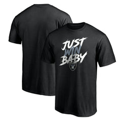Las Vegas Raiders Just Win T-Shirt - Black T-shirts