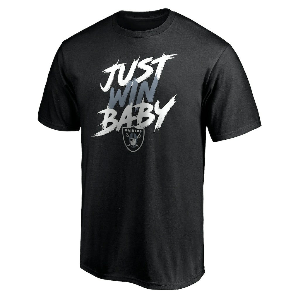 Las Vegas Raiders Just Win T-Shirt - Black T-shirts