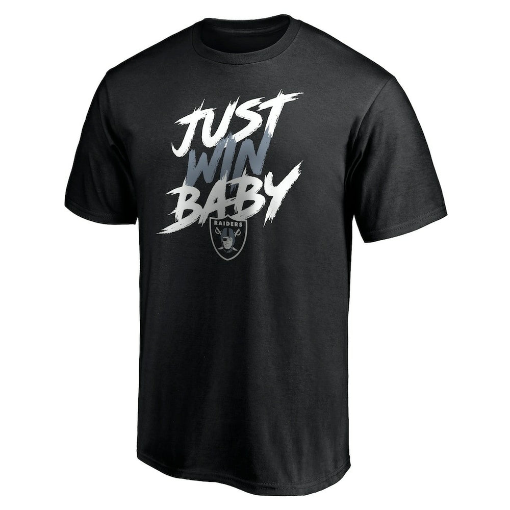 Las Vegas Raiders Just Win T-Shirt - Black T-shirts