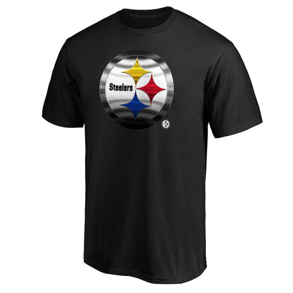 Pittsburgh Steelers Midnight Mascot Team Logo T-Shirt - Black T-shirts