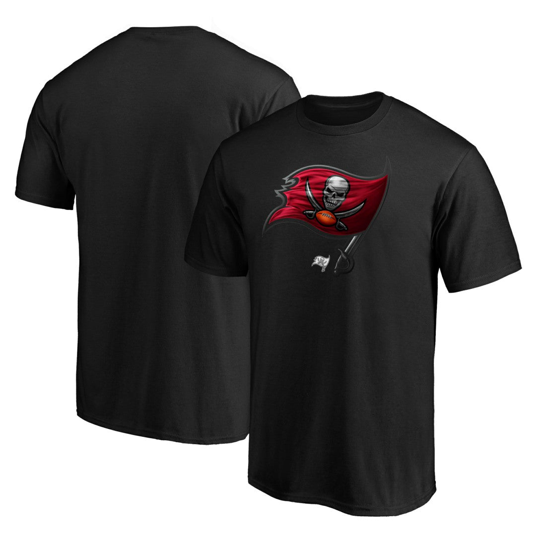 Tampa Bay Buccaneers Midnight Mascot Team Logo T-Shirt - Black T-shirts