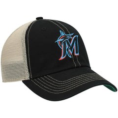 Miami Marlins '47 Trawler Clean Up Trucker Snapback Hat - Black Hats