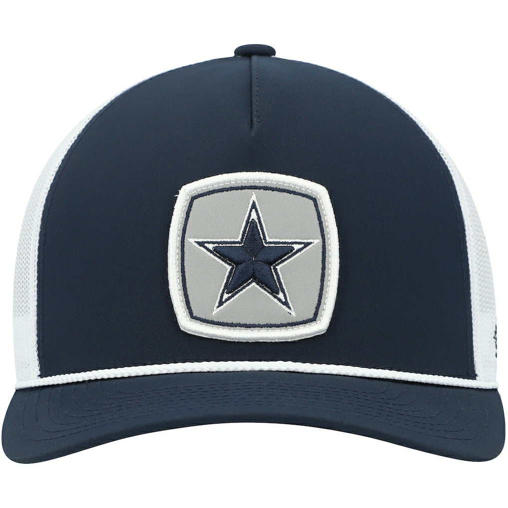 Dallas Cowboys HOOey Star Patch Rope Trucker Snapback Hat - Navy/White Hats