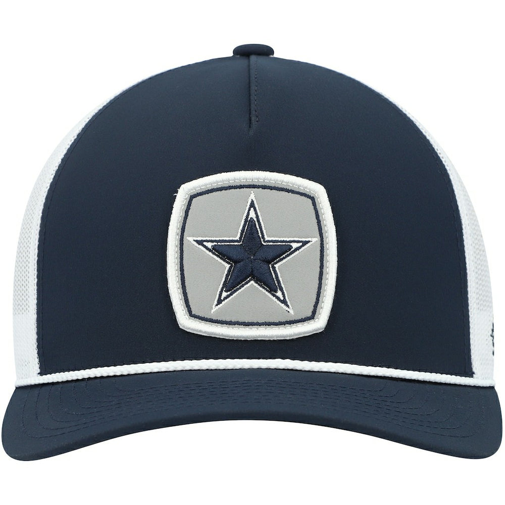 Dallas Cowboys HOOey Star Patch Rope Trucker Snapback Hat - Navy/White Hats