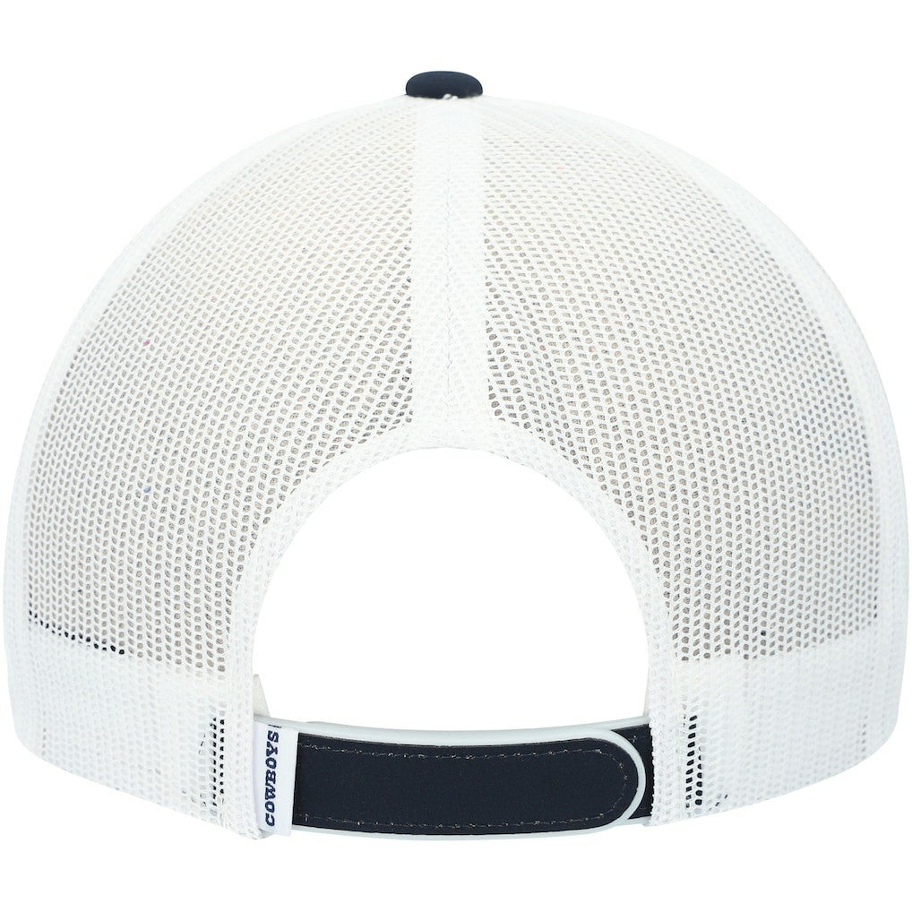 Dallas Cowboys HOOey Star Patch Rope Trucker Snapback Hat - Navy/White Hats