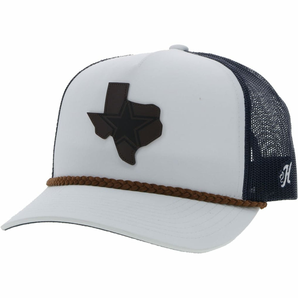 Dallas Cowboys HOOey State Patch Trucker Snapback Hat - White/Navy Hats