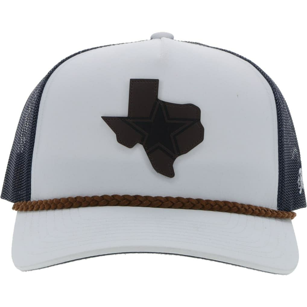 Dallas Cowboys HOOey State Patch Trucker Snapback Hat - White/Navy Hats