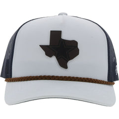 Dallas Cowboys HOOey State Patch Trucker Snapback Hat - White/Navy Hats