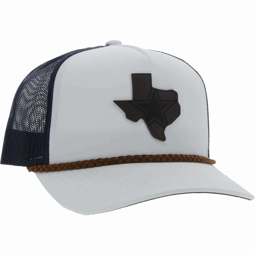 Dallas Cowboys HOOey State Patch Trucker Snapback Hat - White/Navy Hats