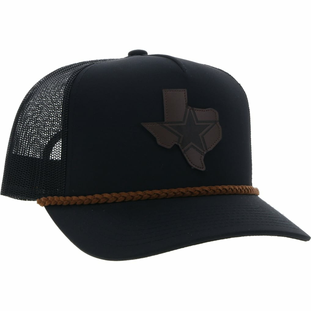 Dallas Cowboys HOOey State Patch Trucker Snapback Hat - Black Hats
